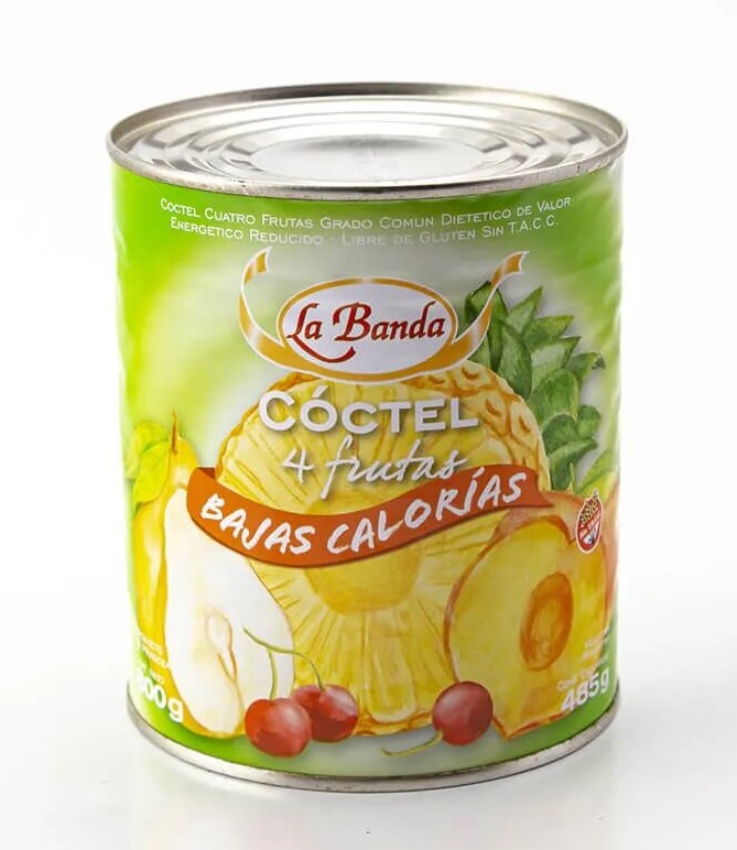 LA BANDA COCTEL 4 FRUTAS x800g BAJAS CAL
