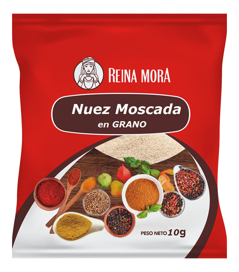 REINA MORA NUEZ MOSCADA x10g ENTERA