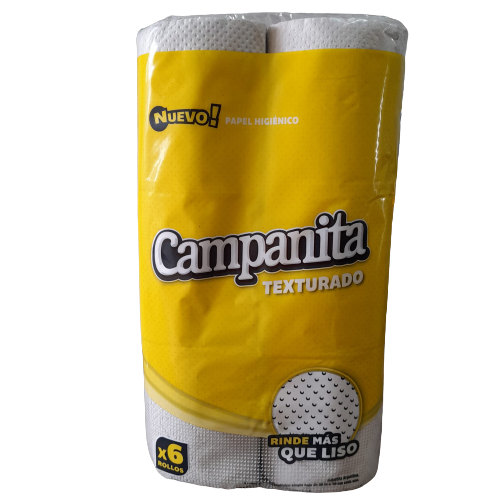 CAMPANITA PAPEL HIG 6x30m TEXT
