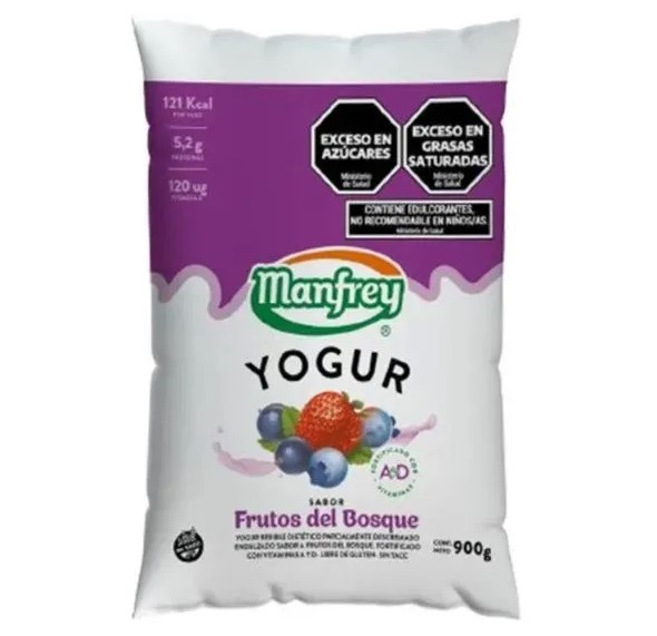 MANFREY YOGUR BEBIBLE x1L FRUTOS