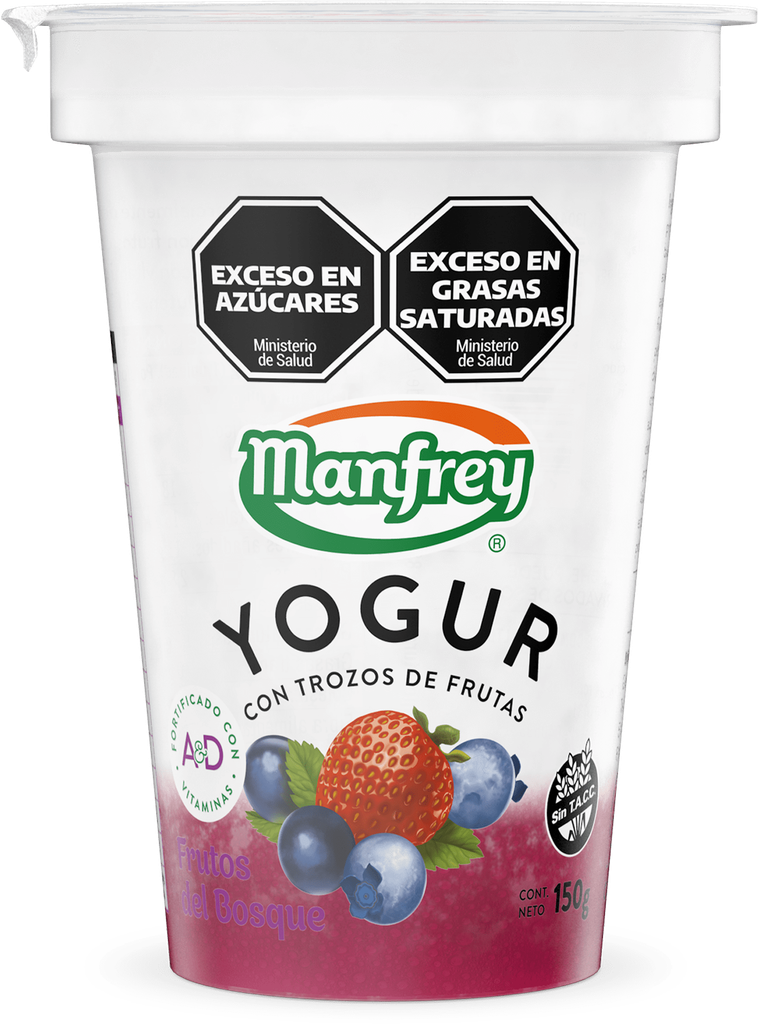 MANFREY YOGUR C/FRUTAS x150g FRUTOS