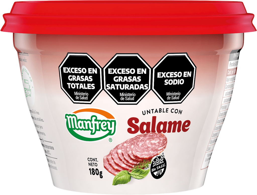 MANFREY QUESO UNT x180g C/SALAME