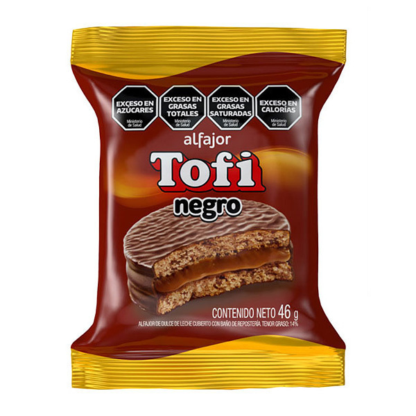 TOFI ALFAJOR x46g NEGRO