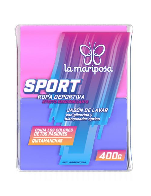 MARIPOSA JABON BICOLOR 2x200g SPORT