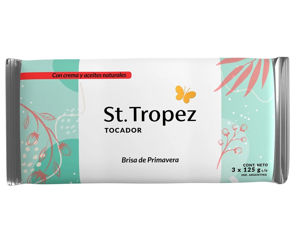 SAINT TROPEZ JABON TOC 3x125g BRISA PRIMAVERA