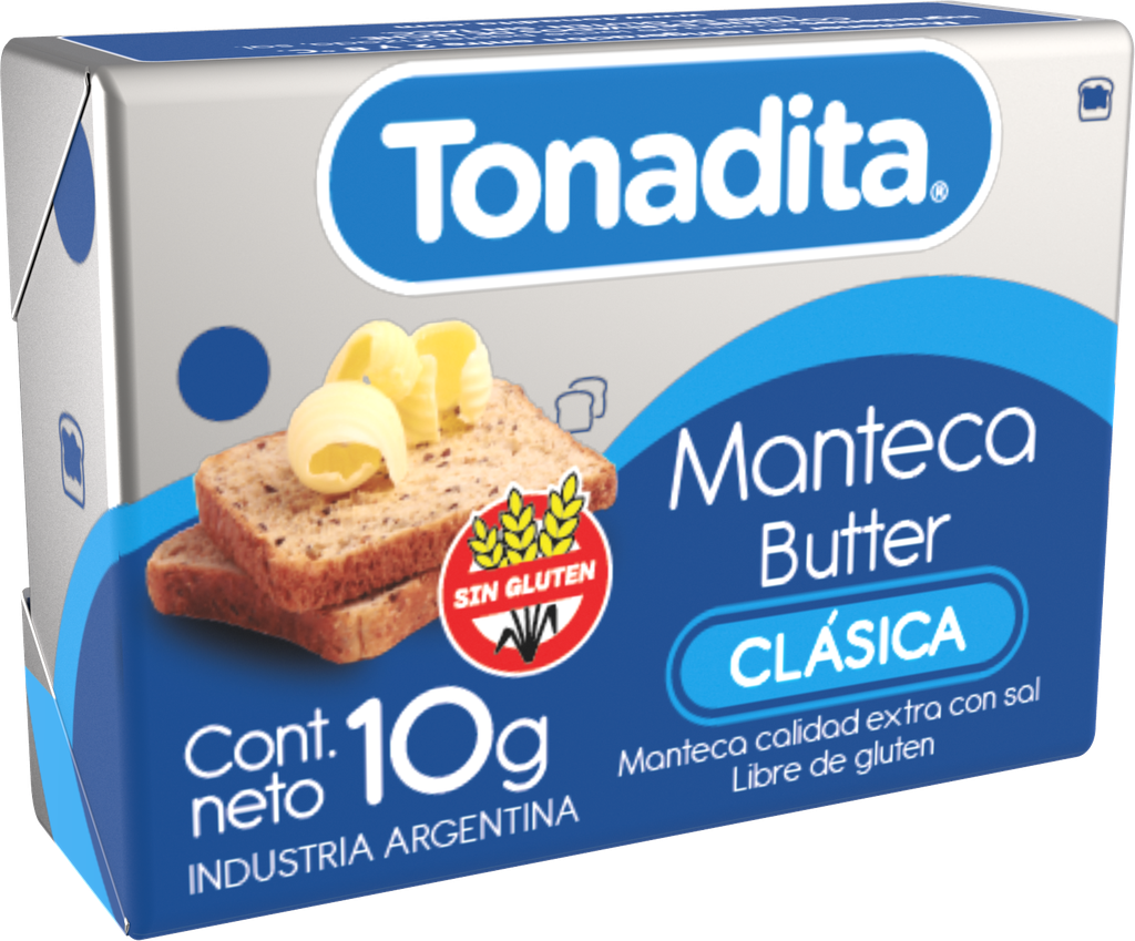 TONADITA MANTECA 100ux10g PORCION