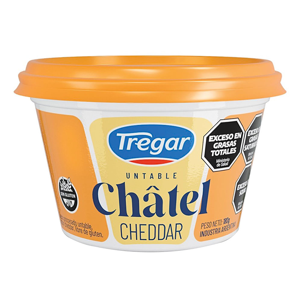 CHATEL QUESO UNT x180g CHEDDAR