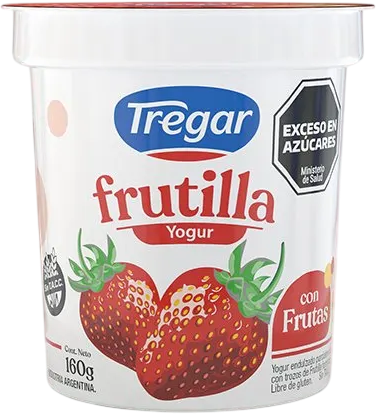 TREGAR YOGUR C/FRUTAS x160g FRUTILLA