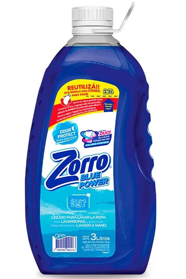 ZORRO JAB LIQUIDO x3L BOT BLUEPOWER