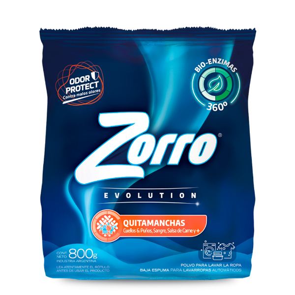 ZORRO JAB POLVO x800g EVOL QUITAM