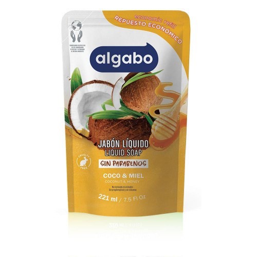 ALGABO JABON LIQ x220g DP COCO-MIEL