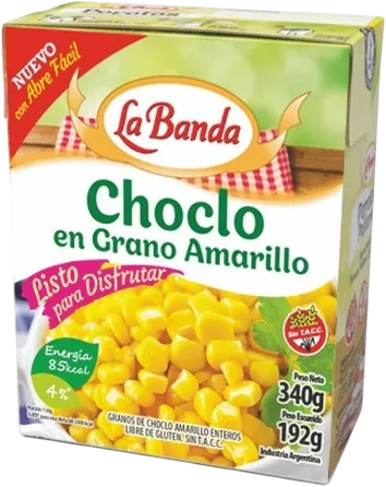 LA BANDA CHOCLO ENTERO TETRA x350g AMARILLO