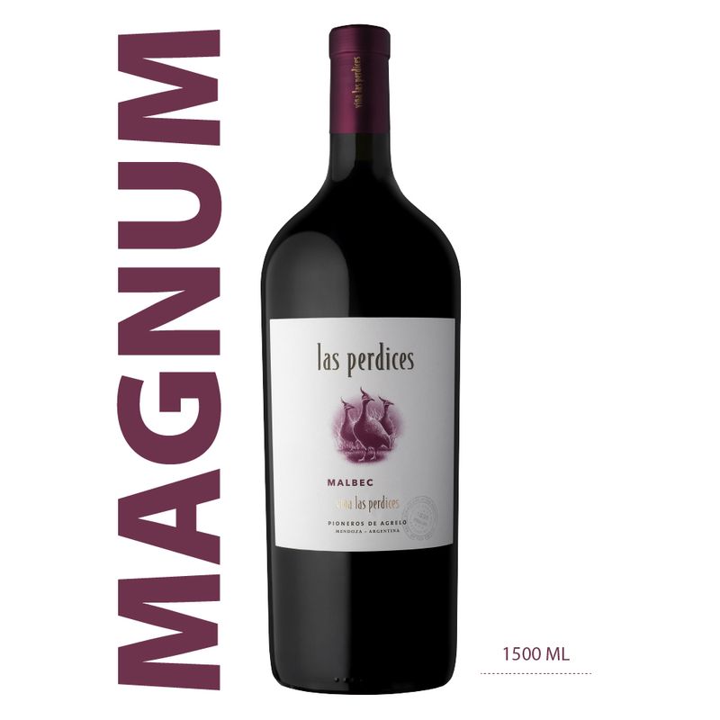 LAS PERDICES VINO x1500ml MALBEC MAGNUM