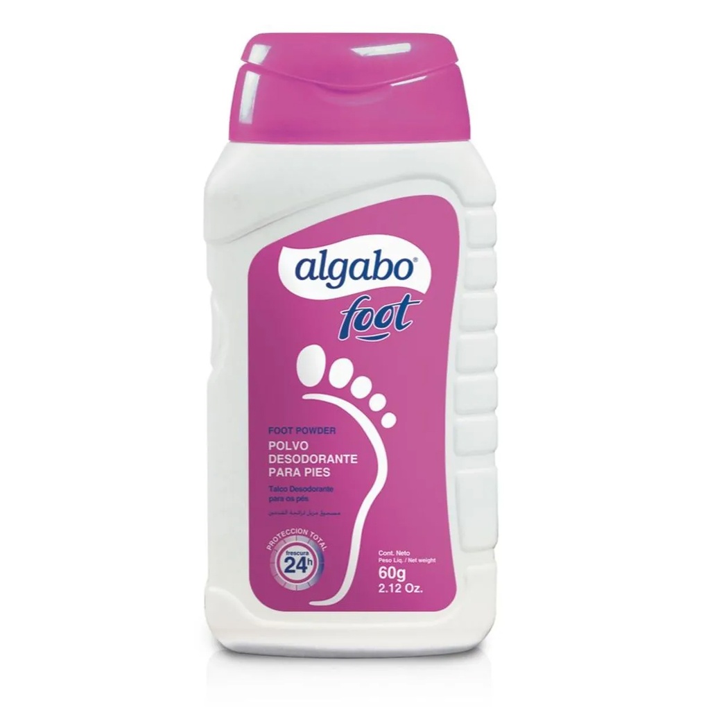 ALGABO TALCO P/PIES x60g MUJER