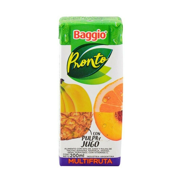 BAGGIO PRONTO x200ml MULTIFRUTA S/C