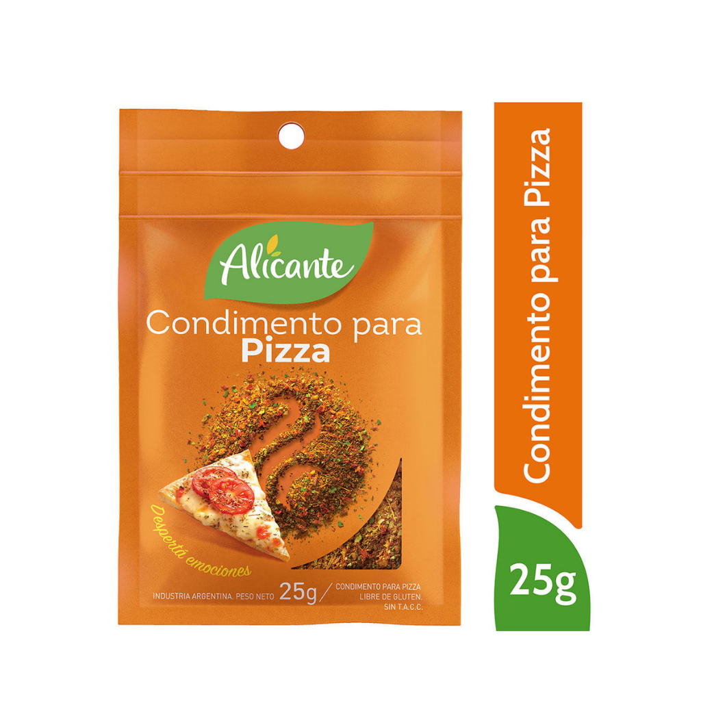 ALICANTE CONDIMENTO x25g P/PIZZA