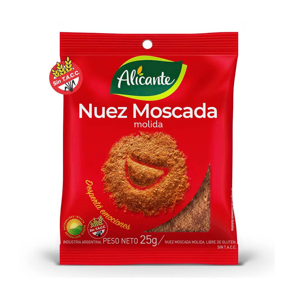 ALICANTE NUEZ MOSCADA x25g MOLIDA