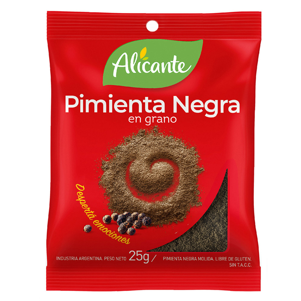 ALICANTE PIMIENTA NEGRA x25g GRANO