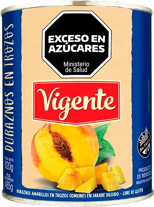 VIGENTE DURAZNO MITADES x800g