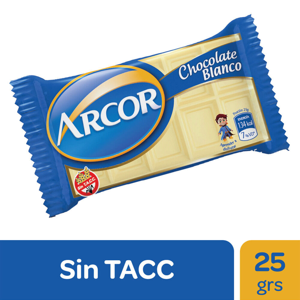 ARCOR CHOCOLATE x25g BLANCO
