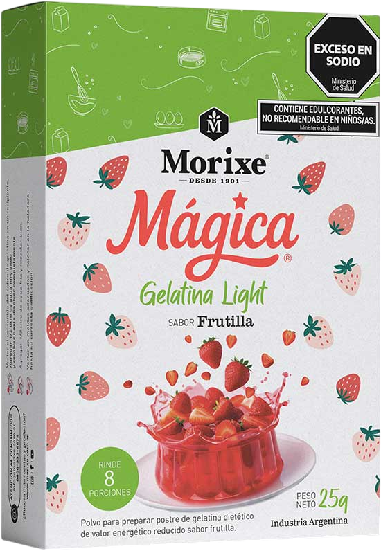 MORIXE GELATINA x25g LIGHT FRUTILLA