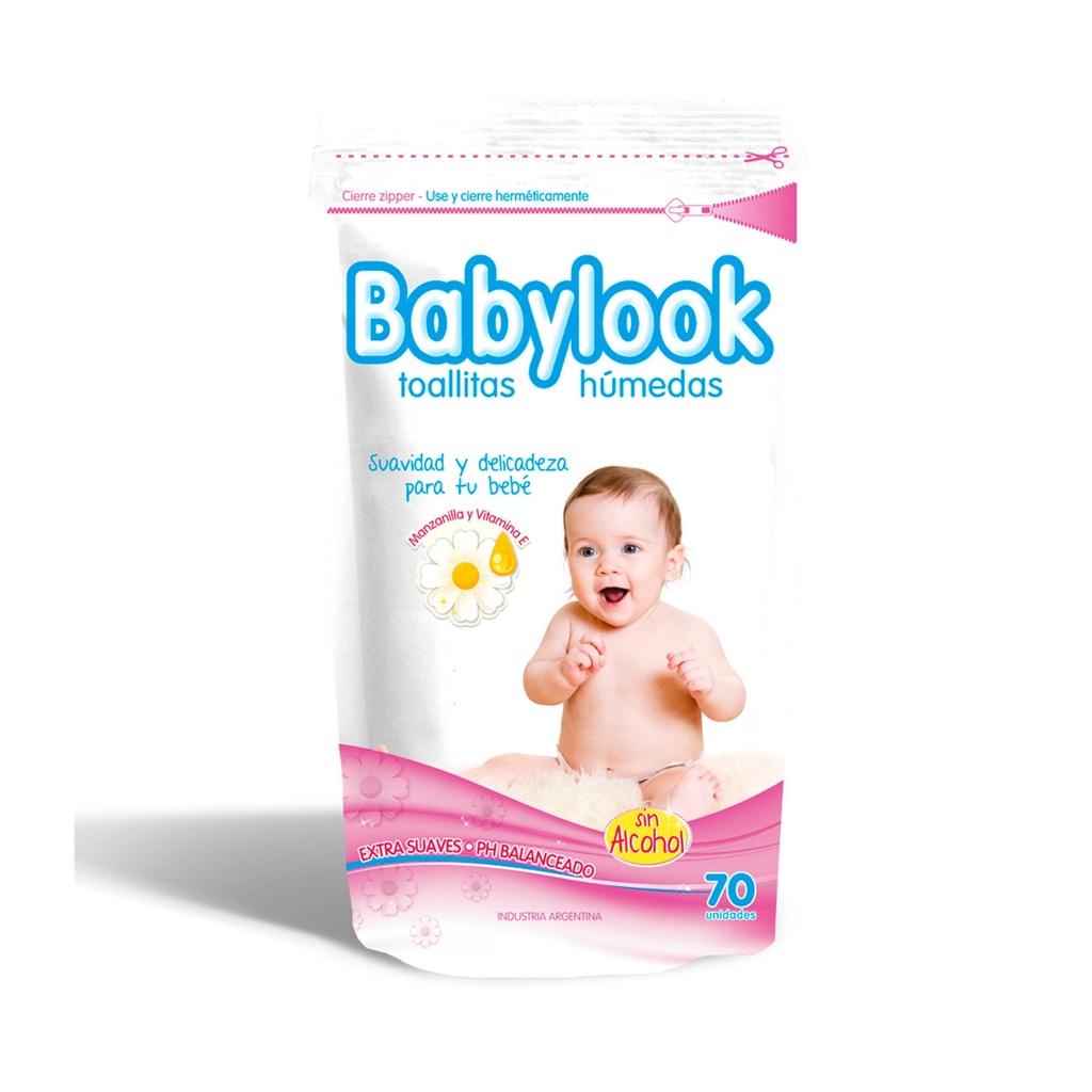 BABYLOOK TOALLITAS HUMEDAS x70u MANZ