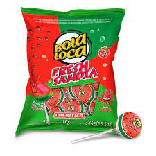 BOLA LOCA CHUPETIN x24u SANDIA