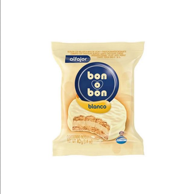 BON O BON ALFAJOR x40g BLANCO