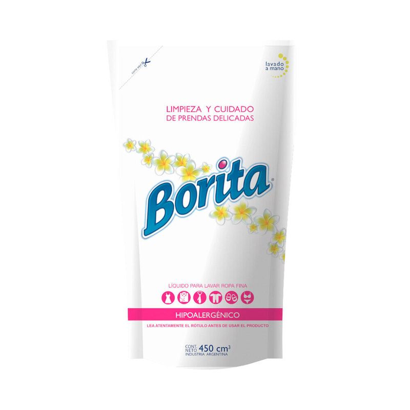 BORITA DETERGENTE P/ROPA x450ml