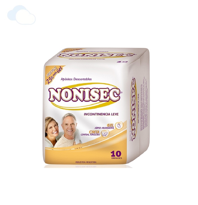 NONISEC APOSITO P/INCONTIN LEVE x10u