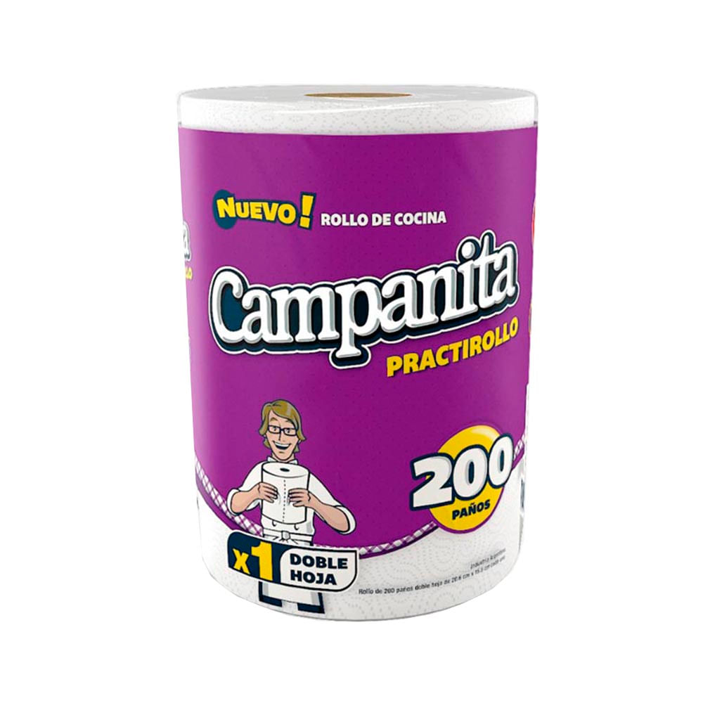 CAMPANITA PRACTIROLLO x200 PAÑOS