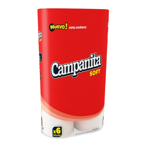 CAMPANITA PAPEL HIG 6x30m SOFT