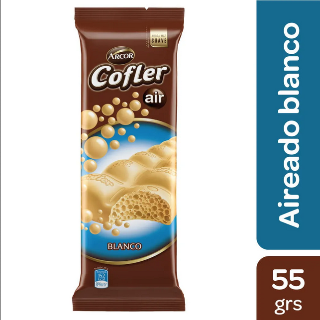 COFLER CHOCOLATE AIR x55g BLANCO