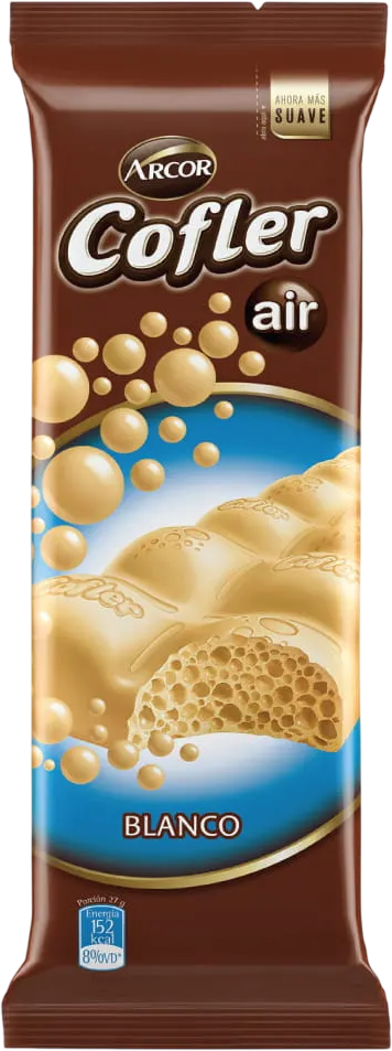 COFLER CHOCOLATE AIR x55g BLANCO