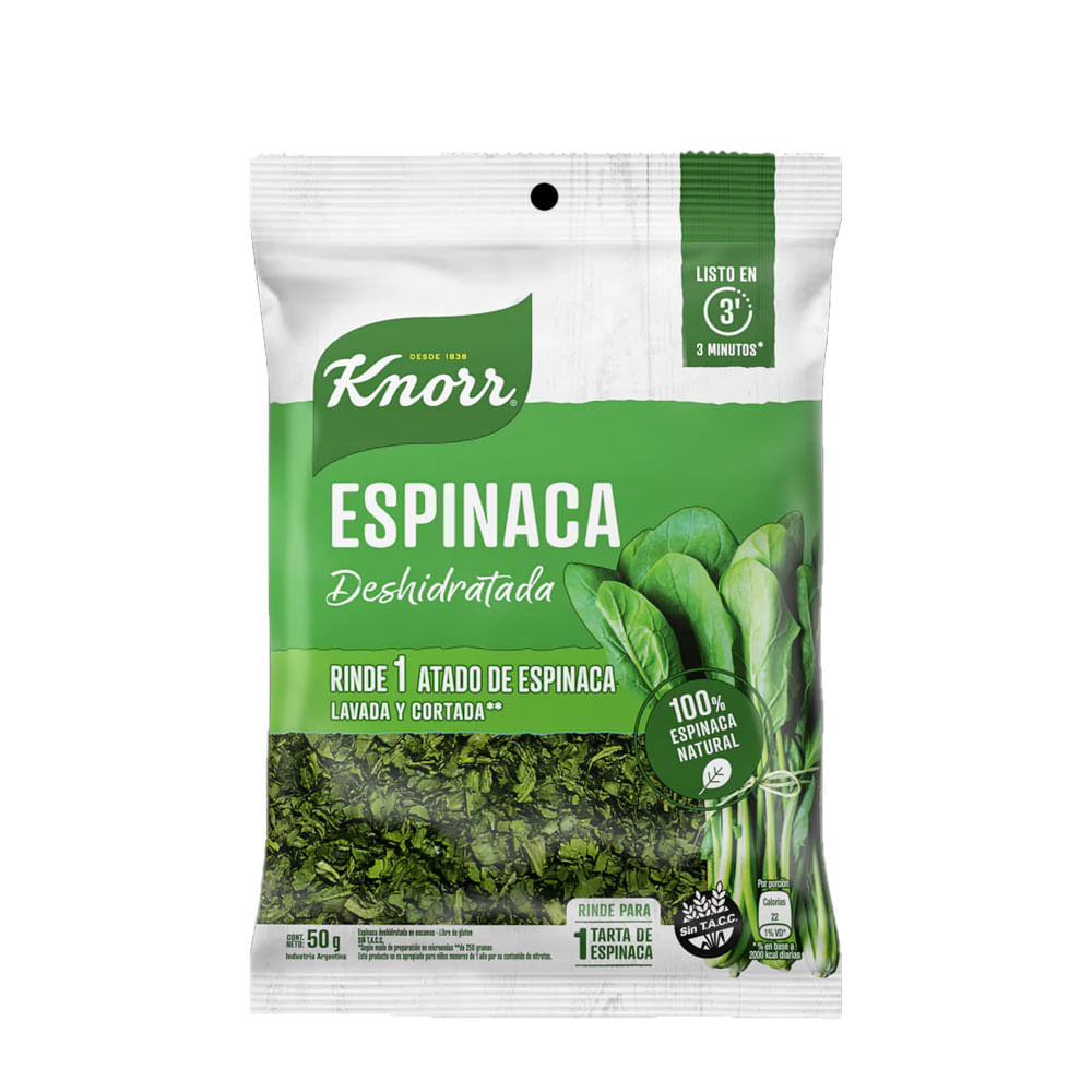 KNORR VEG DESHID ESPINACA x50g