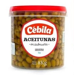 CEBILA ACEITUNA VERDE x8KG N°2 PIZZERA