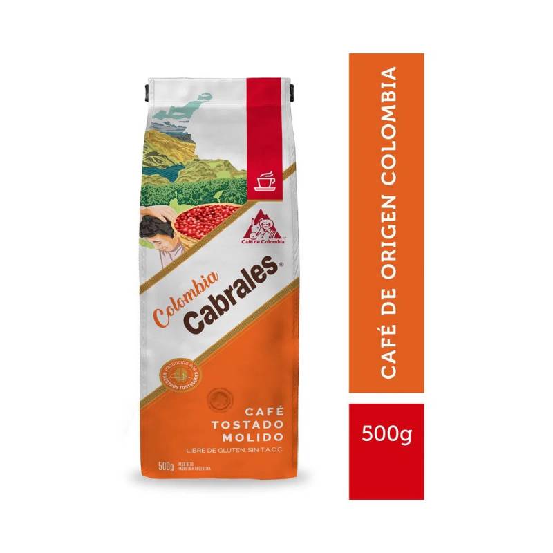 CABRALES CAFE MOLIDO x500g COLOMBIA
