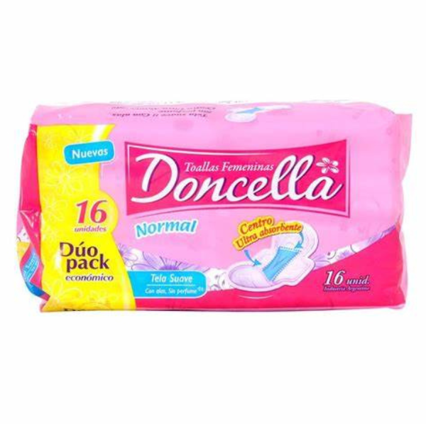 DONCELLA TOALLA NORMAL x16u ALA