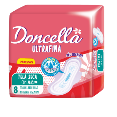 DONCELLA TOALLA ULTRAFINA x8u SECA