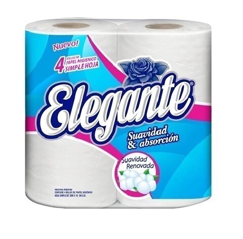 ELEGANTE PAPEL HIG 4x30m S/H BLANCO