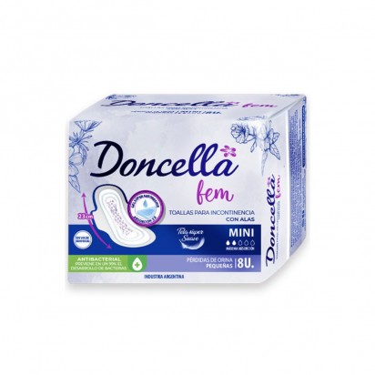 DONCELLA TOALLA INCONT x8u MINI