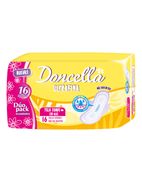DONCELLA TOALLA ULTRAFINA x16u SUAVE