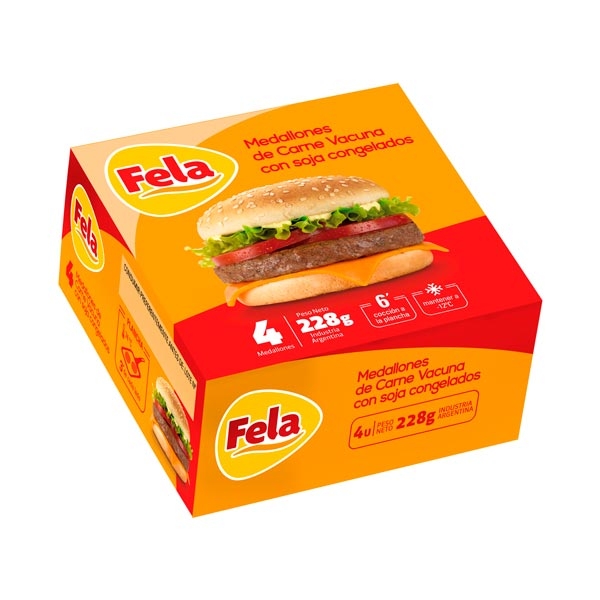 FELA MEDALLONES CARNE x4u