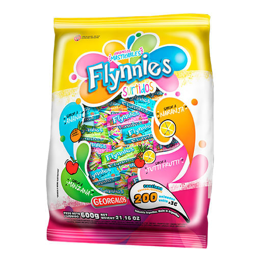 FLYNNIES CARAMELOS x600g SURTIDO