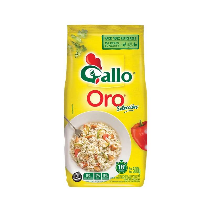 GALLO ARROZ x500g ORO PARBOIL