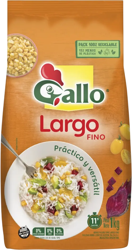 GALLO ARROZ x1KG LARGO FINO