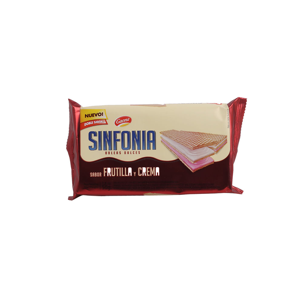 GAONA SINFONIA x50g FRUTILLA/CREMA
