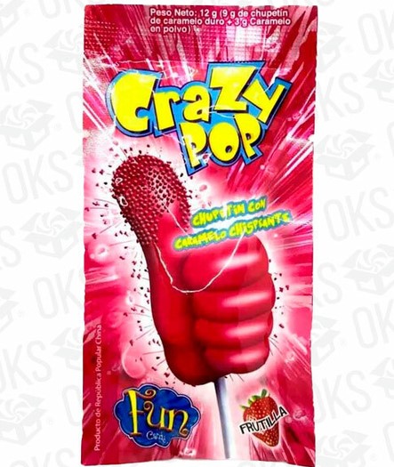 CRAZY POP CHUPETIN x1u FRUTILLA