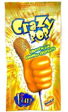 CRAZY POP CHUPETIN x1u NARANJA