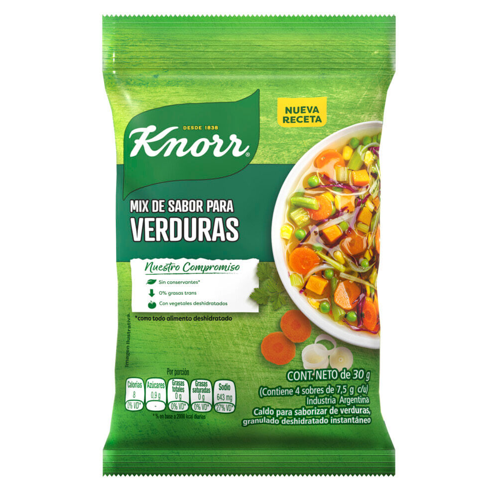 KNORR MIX SABOR SOBRE x30g VERDURA
